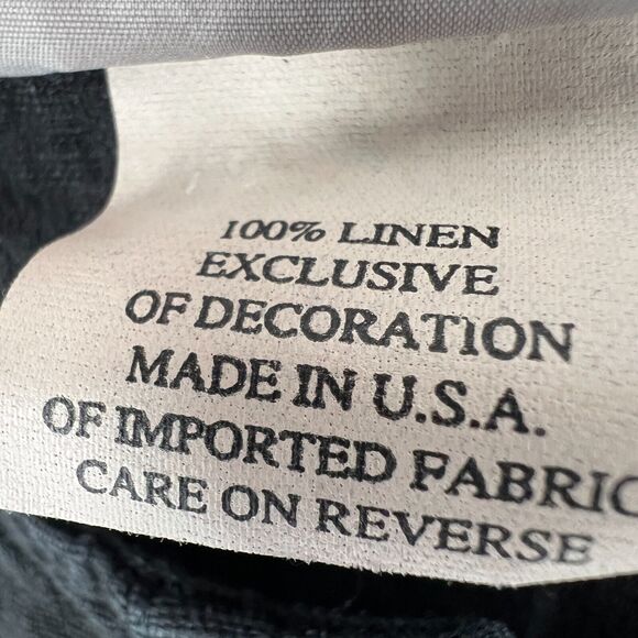 VTG Hot Cotton‎ Top Womens S Linen Embroidered Boho Floral Henley Cottagecore - Picture 5 of 6